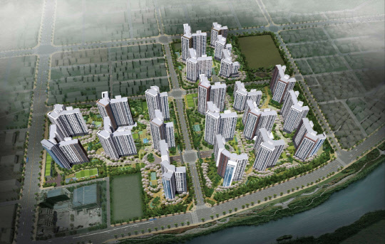 둔산 더샵 엘리프 조감도. <사진=포스코건설>